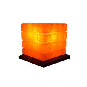 Lámpara de Sal del Himalaya en Forma de Cubo, Hecha a Mano, Ecológica, Tallada, Decoración Moderna para el Hogar, Artesanía Natural - Product Image 6