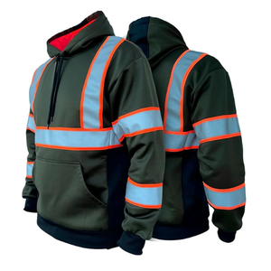 Sudadera de Seguridad Reflectante de Alta Visibilidad, Certificada por ANSI, de Poliéster, para Trabajo de Construcción, Cálida para Invierno, Transpirable - Product Image 3