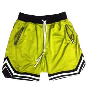 <b>Men's</b> Solid Casual for Sport <b>Shorts</b> <b>Zip</b> <b>Pockets</b> Drawstring Waist Breathable Polyester/Cotton Mid Rise OEM ODM Manufacture - Product Image 3