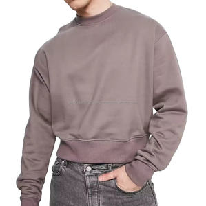 Sweat-shirt à capuche 100% coton côtelé à col ras du cou vierge de qualité supérieure pour hommes taille personnalisée - Product Image 5