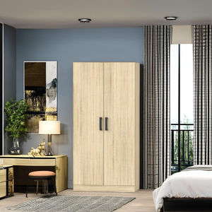 Armario Moderno de Madera con 2 Puertas FURNIZONE, Almacenamiento para Dormitorio, Ahorro de Espacio, Organizador para Hotel 12_0150 - Product Image 1