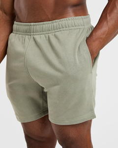 Pantalones Cortos Casuales para Hombre, 100% Algodón, Diseño Sólido, Cierre con Cordón, Transpirables, de Secado Rápido, Ecológicos - Product Image 5