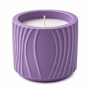 Bougie en pot parfumée en cire de soja/cire d'abeille/cire de coco - Luxe, écologique, pour anniversaire, pilier carré, Flora & Wax - Product Image 4