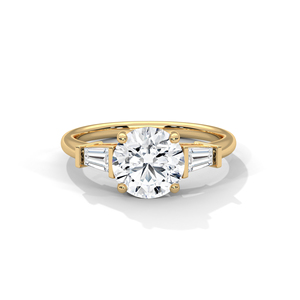 Anillo de Diamantes Cultivados en Laboratorio de Oro de 14K, Anillo de Compromiso de Oro Sólido de 18K para Mujer, Estilo Clásico, Certificado IGI, Anillo de Compromiso, Aniversario - Product Image 2