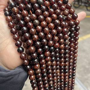 Natural Brown Garnet Smooth Gemstone Beads Loose for Jewelry Making Wholesale Gemstone Supplier IGI Certified Rajasthan ZUBEDA - Product Image 5