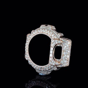 Montre numérique de luxe Iced Out DW6900, style diamant personnalisé, montre Hip Hop Streetwear pour hommes, montre GSHOK MOISSANITE - Product Image 3