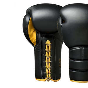 Gants de boxe à lacets OEM, nouveau modèle, dernière collection, fermeture à lacets au poignet, pour sparring et entraînement, gants de kickboxing CP-BG-50 - Product Image 2