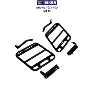 Bolsa para Casco de Motocicleta para Yamaha MT15, Soporte Cruzado con 4 Colgadores, Cuero, Nailon y Aluminio, Sin Necesidad de Perforación - Product Image 1