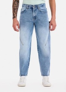 Jean décontracté ample pour homme, coupe large, taille mi-haute, déchiré, en denim de coton écologique, printemps-été - Product Image 5