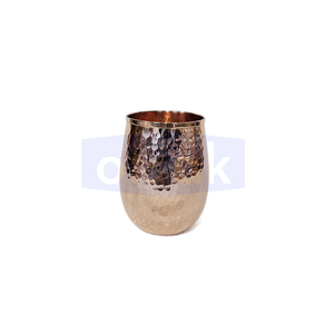 Vaso de Cobre Puro Ecológico de Primera Calidad con Acabado Martillado, Diseño Moderno para Cocina, Comedor y Hostelería - Product Image 2