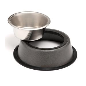 En Oferta, Platos para Perro Antideslizantes de Acero Inoxidable, Pequeños, de 16 oz/450 ml, para Uso en Interiores, Exteriores y Viajes, con un Diseño Simple y Redondeado - Product Image 2