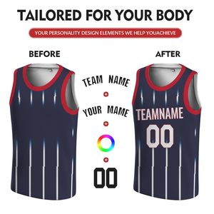 OEM Custom High Quality Plus Size Moisture-Wicking Basketball Jersey Breathable Mesh 100% Polyester Full Sublimated Basketball - Product Image 5