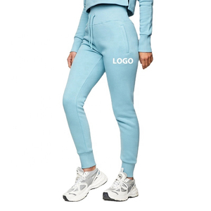 Nuevo Conjunto Deportivo de Otoño para Mujer, Transpirable, Ecológico, 100% Algodón Felpa, 2 Piezas, Pantalones Deportivos y Top Corto - Product Image 3