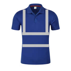 Camiseta de Trabajo para Hombre, Económica, de Dos Tonos, Manga Corta y con Franjas Reflectantes de Seguridad, Tipo Polo - Product Image 1