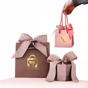 Luxury Boutique Custom Print Mini Promotional Paper Bag with Cotton Handle Vietnam Manufacturer for <b>Small</b> Jewelry Packaging - Product Image 3