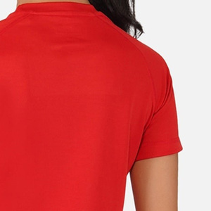 T-shirt décontracté pour femme en jersey vert olive à col rond, avec logo, manches courtes, 100 % coton biologique, écologique, respirant et à séchage rapide - Product Image 3