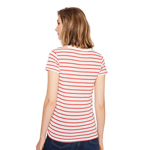 Women Summer <b>T</b>-<b>Shirts</b> <b>High</b> Quality Cotton Custom Logo Embroidery Appliques Beading Eco-Friendly <b>t</b> <b>shirt</b> - Product Image 3