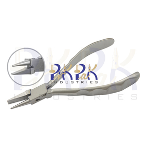 145mm DIY Grade Flat Nose Plier Smooth Jaw Comfort Handles Matt Finish Jewelry Making <b>Wire</b> Bending <b>Crimping</b> <b>Tool</b> for Fishing OEM - Product Image 1