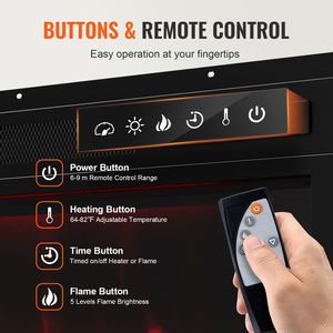 Mobile TV Moderno da 80 Pollici con Caminetto Integrato, Consolle TV Pastorale da 42 Pollici con Caminetto, 2 Cassetti Contenitori e Armadietti Angolari per Media - per Soggiorno - Product Image 5