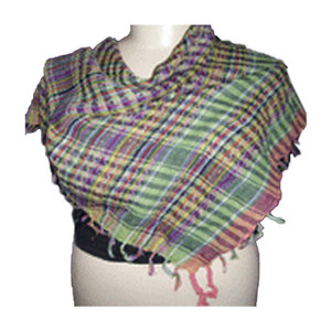 Écharpe Keffiyeh Shemagh en coton de qualité supérieure, tricotée à la main, pour hommes, motif carré traditionnel Arafat, à carreaux religieux - Product Image 2