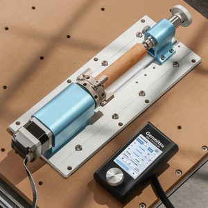 โมดูลแกนหมุนสำหรับเครื่อง CNC ซีรีส์ 4040 และ 3030 พร้อมมอเตอร์สเต็ปเปอร์เกียร์แบบดาวเคราะห์, หัวจับ 4 ขา, ช่วงการจับยึด 10-200 มม. - Product Image 5