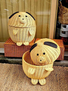 Cesta de almacenamiento con forma de perro y tapa, estilo moderno, cesta de almacenamiento para ropa y juguetes, cesta de almacenamiento infantil. - Product Image 3