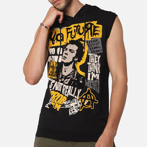 Manufacturer Supply Custom US Size 2026 Summer Streetwear Tank Top for <b>Men</b> <b>Sleeveless</b> Thermal <b>Hoodies</b> 100% Cotton Blends - Product Image 5