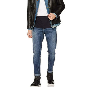 Jeans en denim pour hommes à la mode, longueur intégrale, matière respirante, style streetwear, jeans en denim délavé à l'acide - Product Image 5