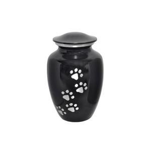 Urnas personalizables para cremación de mascotas con diseño de huella de pata negra, urnas duraderas para cenizas de gatos y perros, urnas conmemorativas para guardar recuerdos de mascotas. - Product Image 3