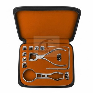 CLASTY INSTRUMENTS Kit d'instruments de dentisterie pour diaphragme gingival en acier inoxydable, comprenant une pince manuelle, outils chirurgicaux réutilisables, certifié CE Classe I 1 - Product Image 1
