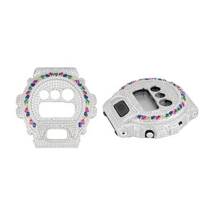 Arctic Sovereign DW6900 Custom Iced Out Metal <b>Case</b> Watch High Polish Stainless Steel Luxury Upgrade Set - Product Image 1