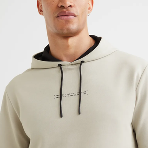 Échantillon Gratuit OEM Ensemble Sweat à Capuche Homme 100% Coton Molletonné Anti-Plis Manches Longues Oversize Pulls à Capuche Vente en Gros Noir - Product Image 5