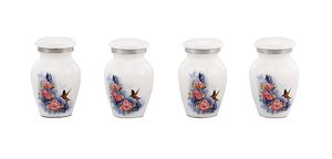 Urna Conmemorativa de Colibrí para Cenizas Humanas, Urna Conmemorativa para Funerales, Columbario u Hogar (Mariposa con Colibrí KS4) - Product Image 3