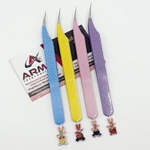 Pinzas Profesionales para Extensión de Pestañas de Acero Inoxidable Estilo Delfín, Diseño Personalizado, Duraderas, Precisión, Logotipo Personalizado - Product Image 6