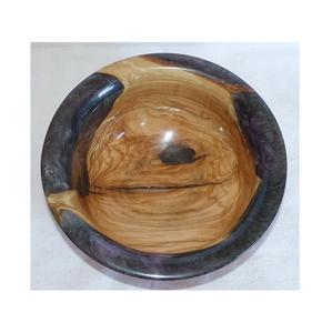 Tazón de Madera de Resina Epoxi Hecho a Mano, Libre de BPA, con Acabado Pulido, para Centro de Mesa y Regalos - Product Image 1