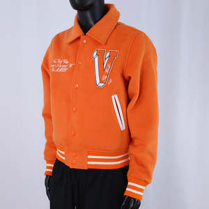 Veste universitaire en laine d'hiver avec logo personnalisé, broderies en chenille, veste épaisse, streetwear, vestes universitaires tendance pour hommes - Product Image 5