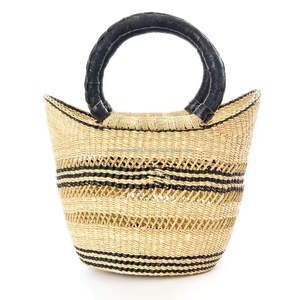 Durable hecho a mano Seagrass Bolga cesta paja mercado bolsa sostenible OEM proveedor Vietnam - Product Image 1