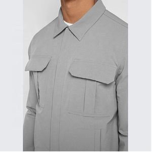 Ensemble deux pièces hiver décontracté écologique coupe-vent en softshell tissé avec logo, en polyester/coton épais, veste à capuche et pantalon - Product Image 5