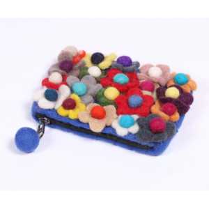 Porte-monnaie en feutre orange Feltandwool - 1 kg - Product Image 1