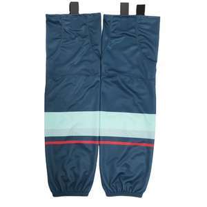 Chaussettes de hockey sur glace durables 100 % coton, en maille, hauteur genou, écologiques, imprimées par sublimation, haute élasticité, pour équipes sportives, personnalisables pour clubs - Product Image 2