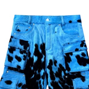 Shorts en cuir de vachette pour femmes, cuir véritable de qualité supérieure, taille haute, élégants, décontractés, mode streetwear, shorts de créateur, vente en gros - Product Image 4