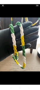 Collar de cuentas colorido de moda de 70 cm, accesorio de joyería con cuentas redondas para uso diario - Product Image 1
