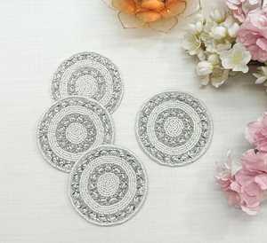 NOVA STAR CRAFT Modern Seed Beads Embroidery Palms Tree Customizable Coasters Interior Decoration Colorful Handmade Beaded - Product Image 4