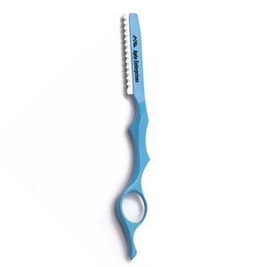 High Quality Professional Salon <b>Barber</b> Thinning Razor Stainless Steel Precision <b>Blade</b> Wood or Rubber Handle Durable Ergonomic - Product Image 3
