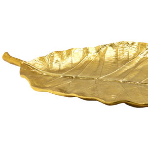 Nuevo Estilo, Plato y Bandeja de Cocina en Forma de Hoja, Dorado Brillante y Plateado Brillante, para el Hogar, Bodas y Eventos, Plato para Frutas, Vajilla - Product Image 5