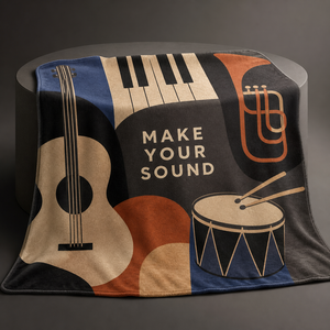 Custom Photo <b>Throw</b> Blanket Personalized Image Name Text Logo Sublimation Printed Knitted Flannel Fleece 100% Polyester - Product Image 3