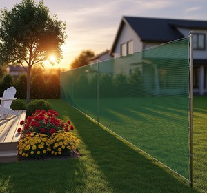 Green <b>Plastic</b> <b>Mesh</b> Net Fence Outdoor Protective Screen for Yard Garden Playground Field - Product Image 1