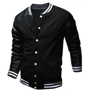 Wholesale <b>Men</b> Varsity Jacket In Solid Color In Different Sizes Low MOQ - Product Image 1