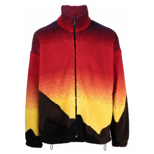 Soft Casual Winter <b>Men's</b> <b>Sherpa</b> <b>Jacket</b> with Front Logo Customized Design High Quality Breathable Knitted Fabric for Modern Wear - Product Image 1