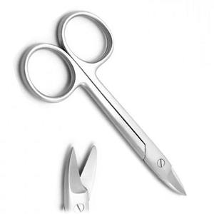 เครื่องมือผ่าตัดทางทันตกรรมคุณภาพสูง RSI OEM สแตนเลสสตีล รุ่น Crown Scissor ขนาด 4.5 นิ้ว แบบตรงและแบบโค้ง สำหรับใช้ในโรงพยาบาล - Product Image 5